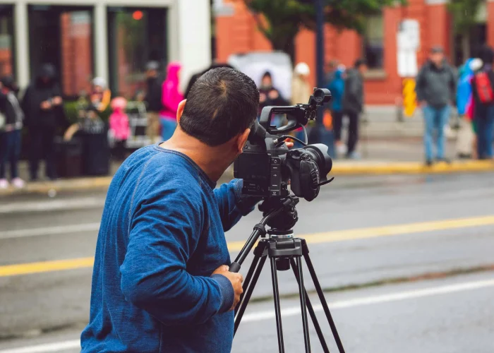 Filming On The Street